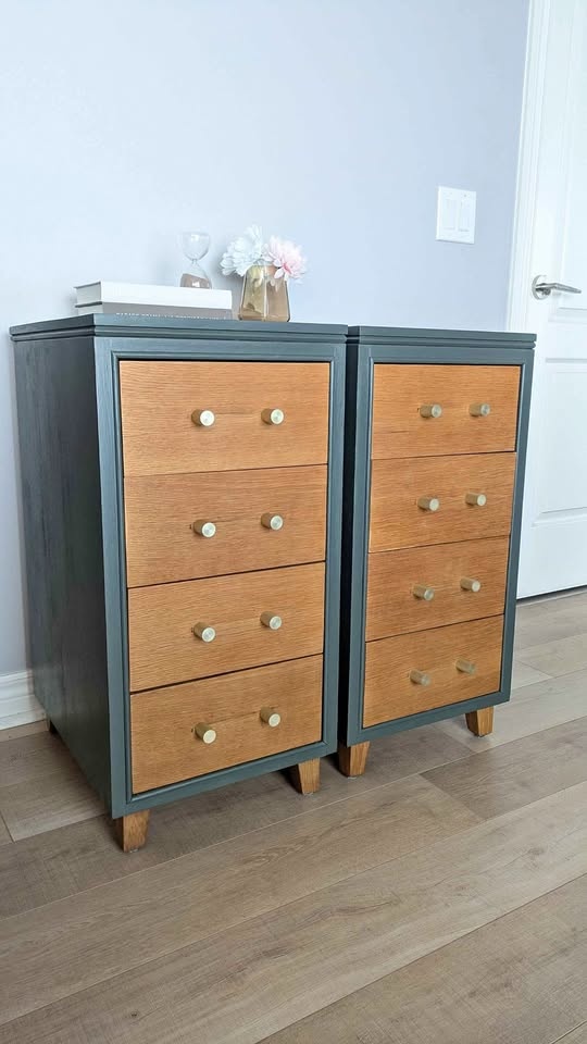 Pair of oversized nightstands