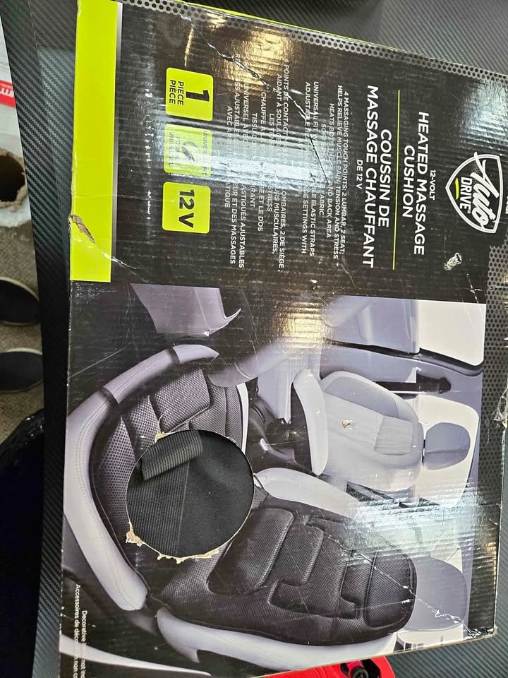 Heated massage cusion