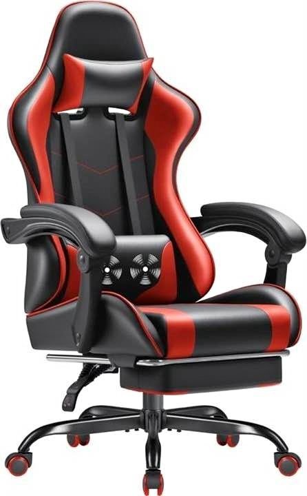 Gaming Chair Brand new open Box massage chair with Lumbar and le