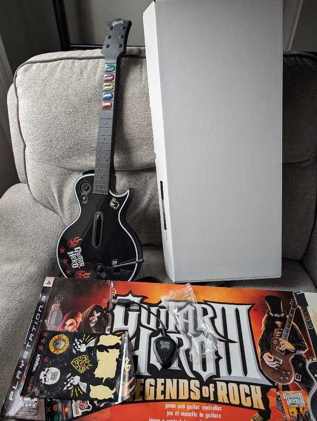 PS3 wireless guitar hero with dongle