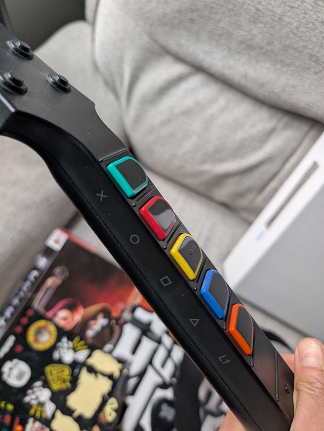 PS3 wireless guitar hero with dongle - photo 3