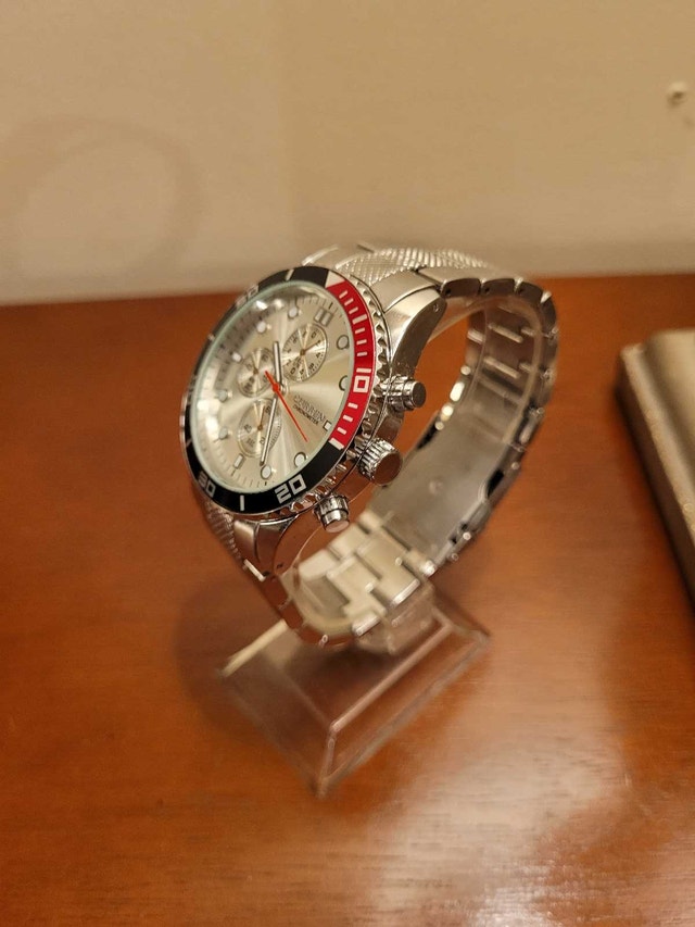 Brand New Curren Silver Chronograph Men's Watch - photo 2