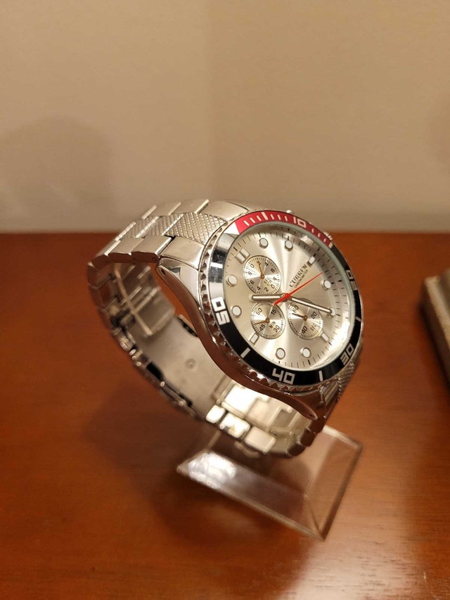 Brand New Curren Silver Chronograph Men's Watch - photo 3