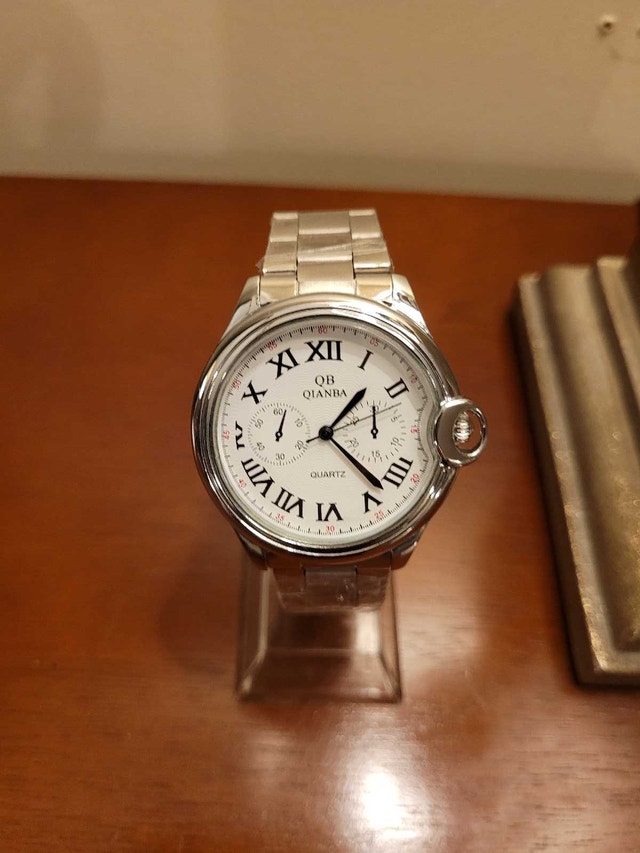 Brand New Silver Qianba Quartz Men's Watch