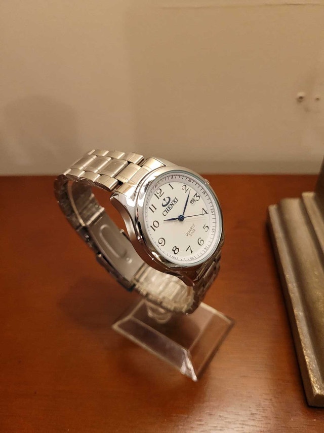 Chenxi Silver and White Quartz Men's Watch - photo 3