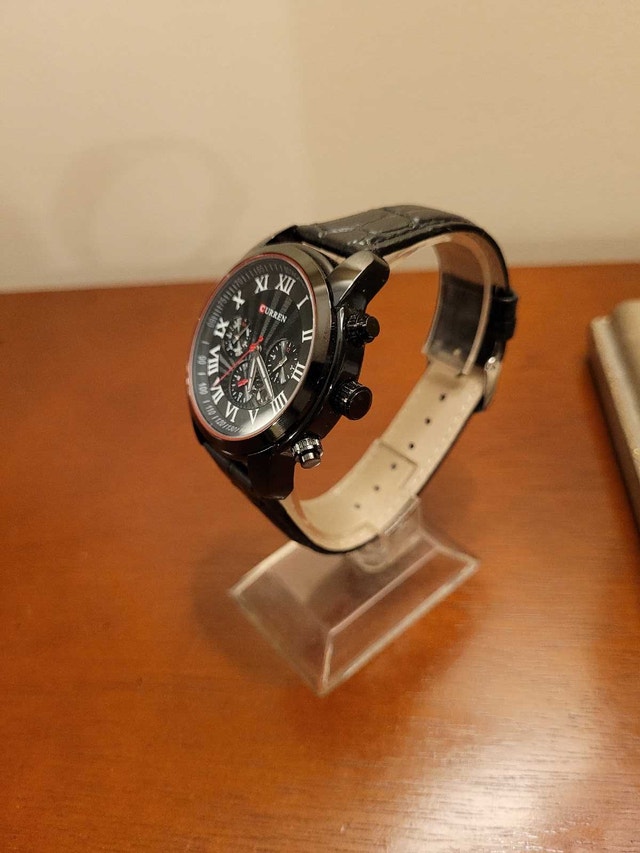 Brand New Curren Black Chronograph Men's Watch - photo 2