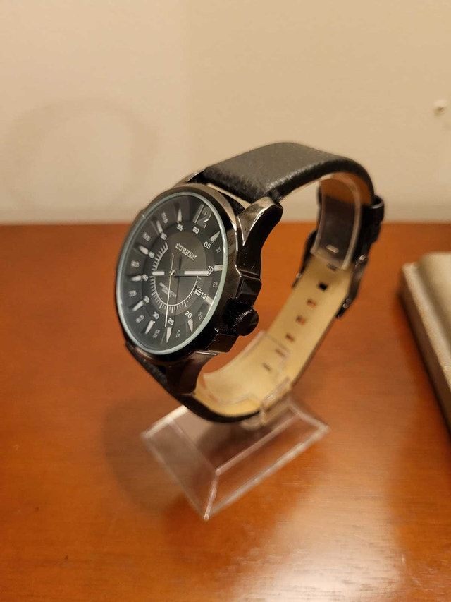 Black Curren Chronometer Quartz Men's Watch - photo 2