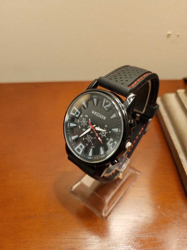 Brand New Men's Weijieer Black Analog Watch - photo 2