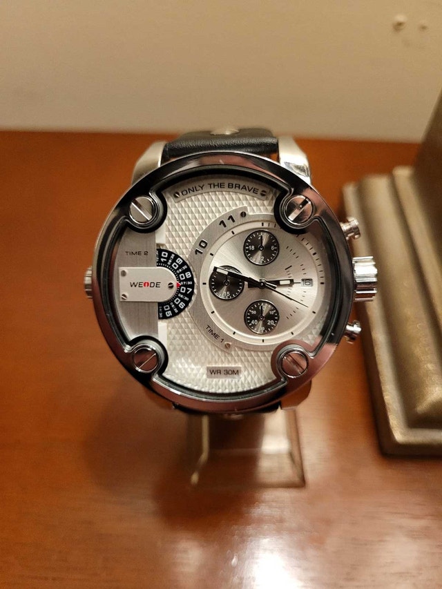 Dual Time Zone White Weide Diesel Men’s Fashion Watch - photo 2