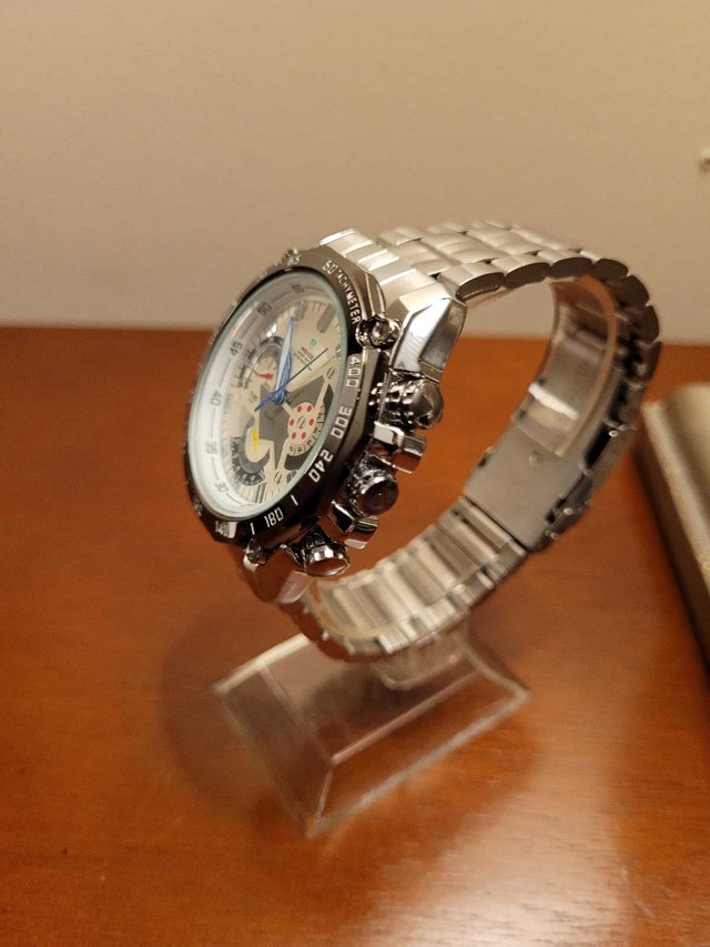 Silver Weide Sport Men's Fashion watch with Box - photo 3
