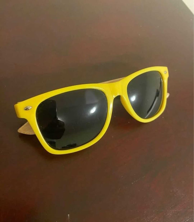 Yellow Banff Sunshine Wooden Bamboo Sunglasses