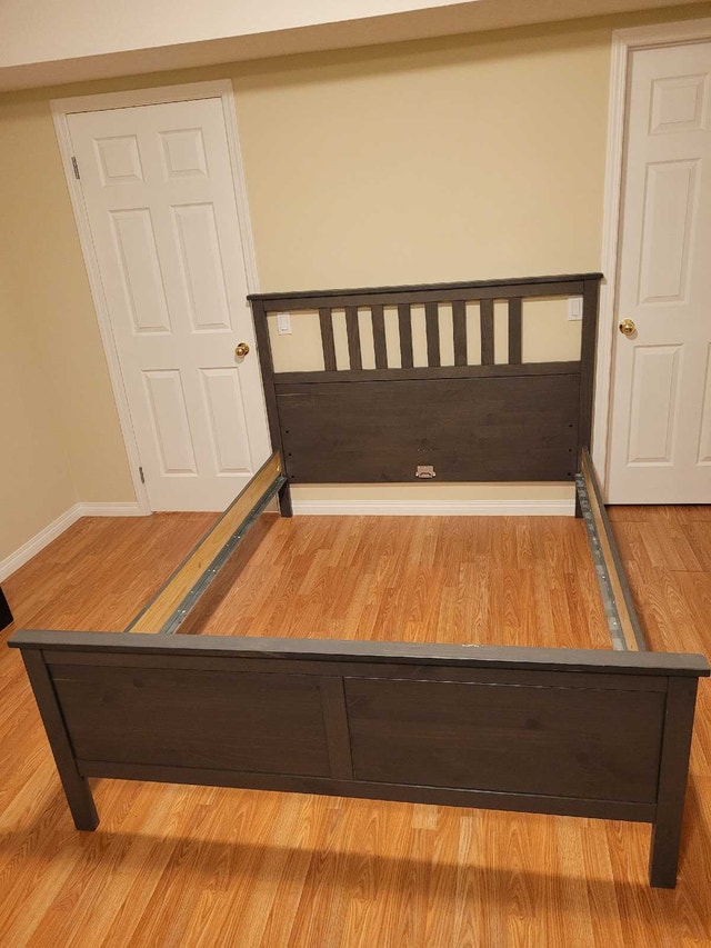 IKEA Hemnes Dark Gray King Size Bed Frame