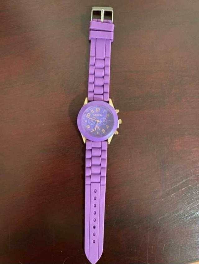 Brand New Geneva Purple Watch with Gold Accents - photo 4