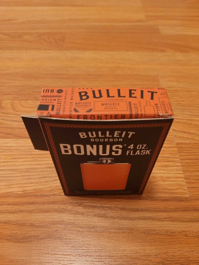 Brand New Bulleit Bourbon Orange 4oz Flask - photo 4