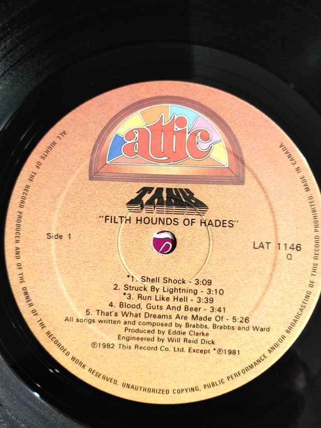 Tank ‎– Filth Hounds Of Hades - Vinyl Record LP OG 1982 Press - photo 3
