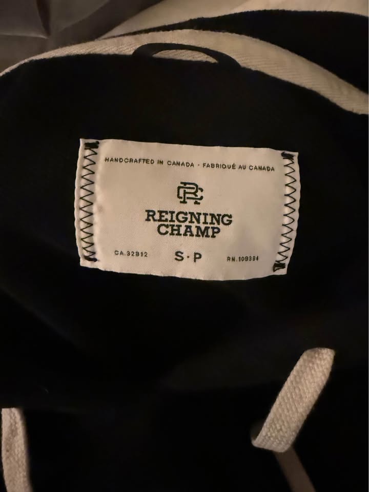 Reigning Champ Black Hoodie (Small) - photo 2