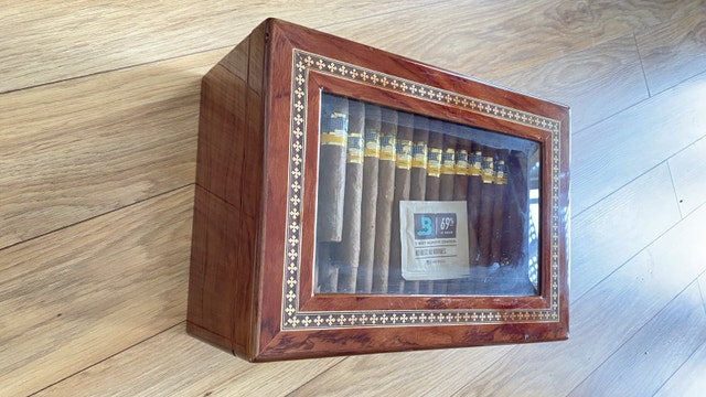100-Cigar Glass Top Humidor - Spanish Cedar Lined - photo 4