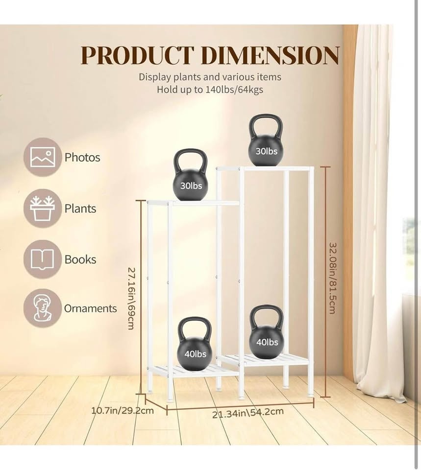 KMOTASUO 4 Tier Tall Plant Stands Indoor - photo 3