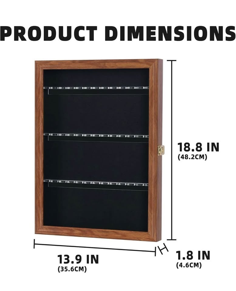 36 Souvenir Tea Spoon Solid Wood Display Case Rack - photo 3