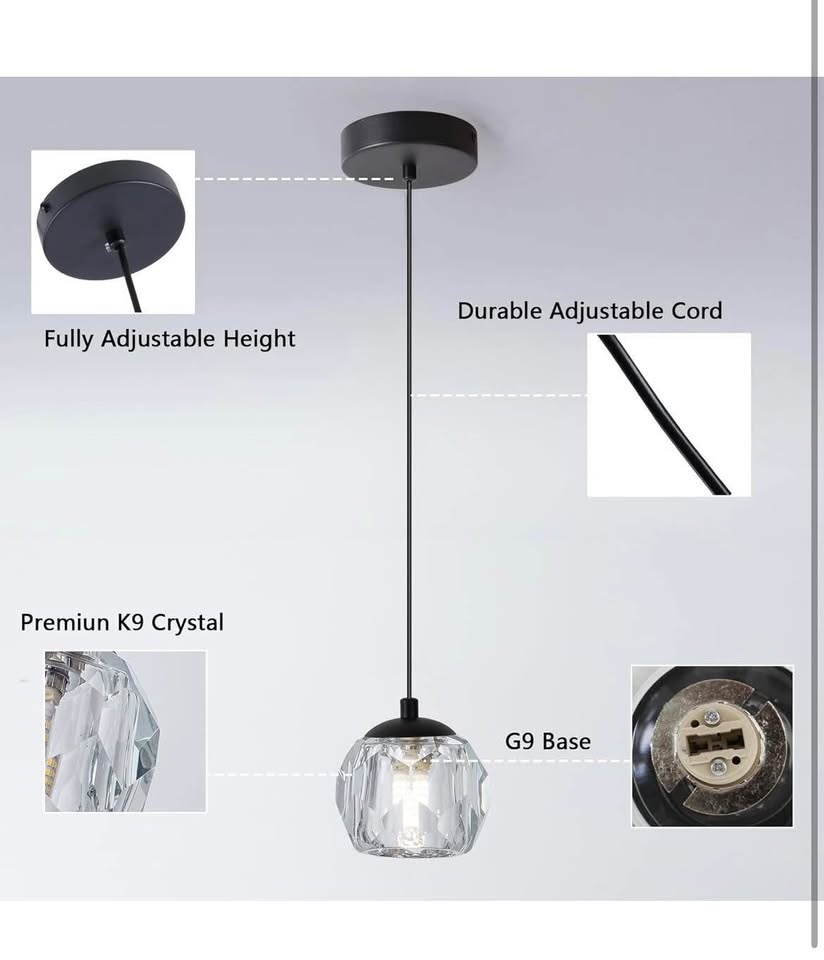Loyled Crystal Chandelier Pendant Light - photo 2