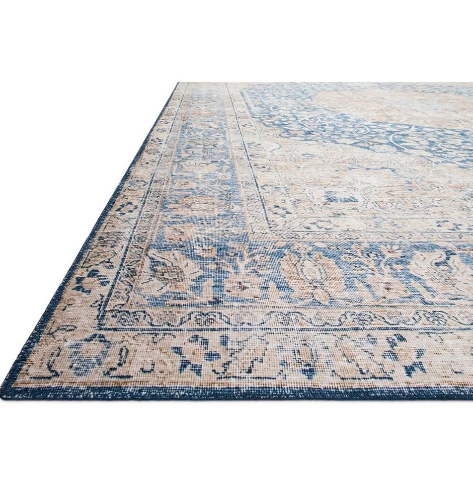 Loloi II LAYLA Rug LAY-07 BLUE / TANGERINE 5'-0" x 7'-6" - photo 4