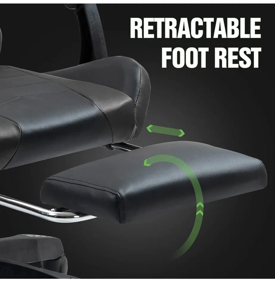 High-Back Gaming Chair with Footrest image indicator(7)