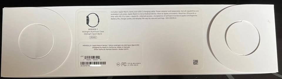 New Apple Watch Series 7 GPS 45mm Midnight Aluminum MKN53LL/A - photo 2