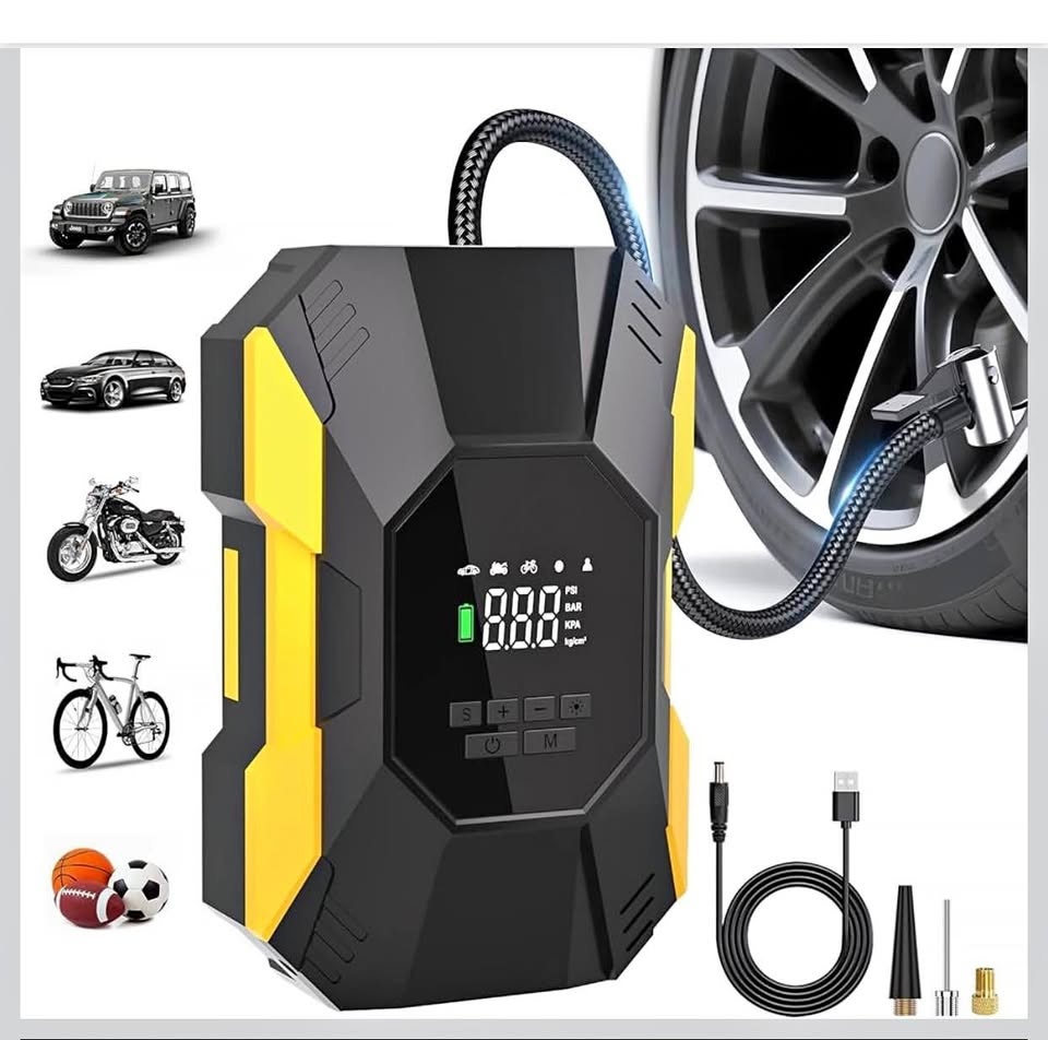Tire Inflator Portable Air Compressor,150PSI Cordless Air Pump f
