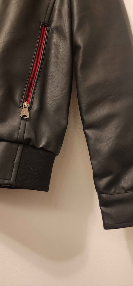 Superlative Fashion Men's Leather bomber Jacket - photo 5