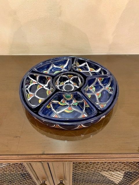 Platter Mexican Vintage 12 "  Serving Sectional Platter