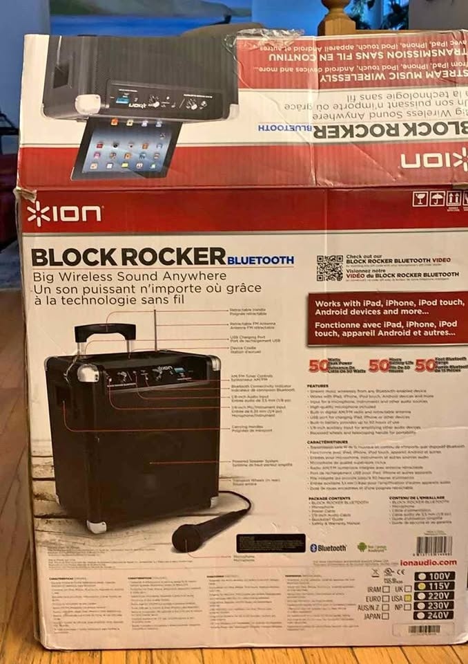 Block Rocker Bluetooth Speaker and Amp by Ion