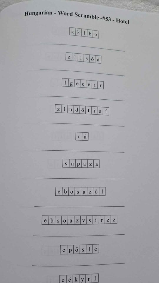 Hungarian Basic Vocabulary Activities, Vol.1 - photo 4