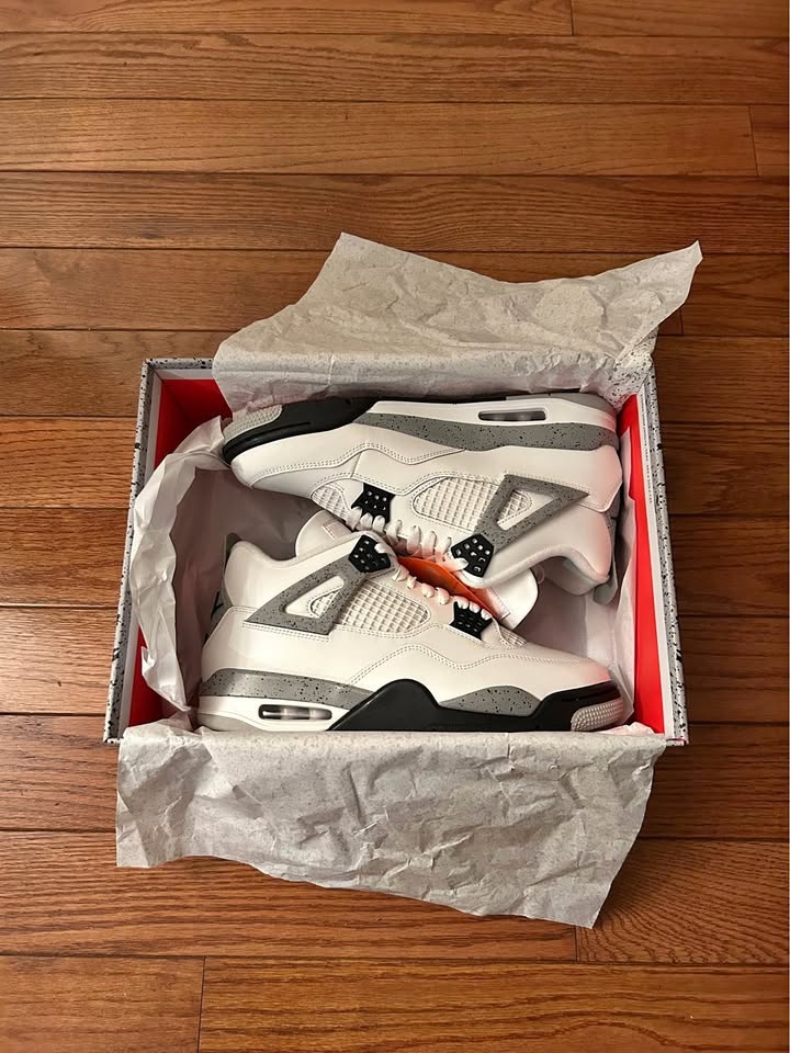 NEED GONE: Brand New Air Jordan 4 - White Cement