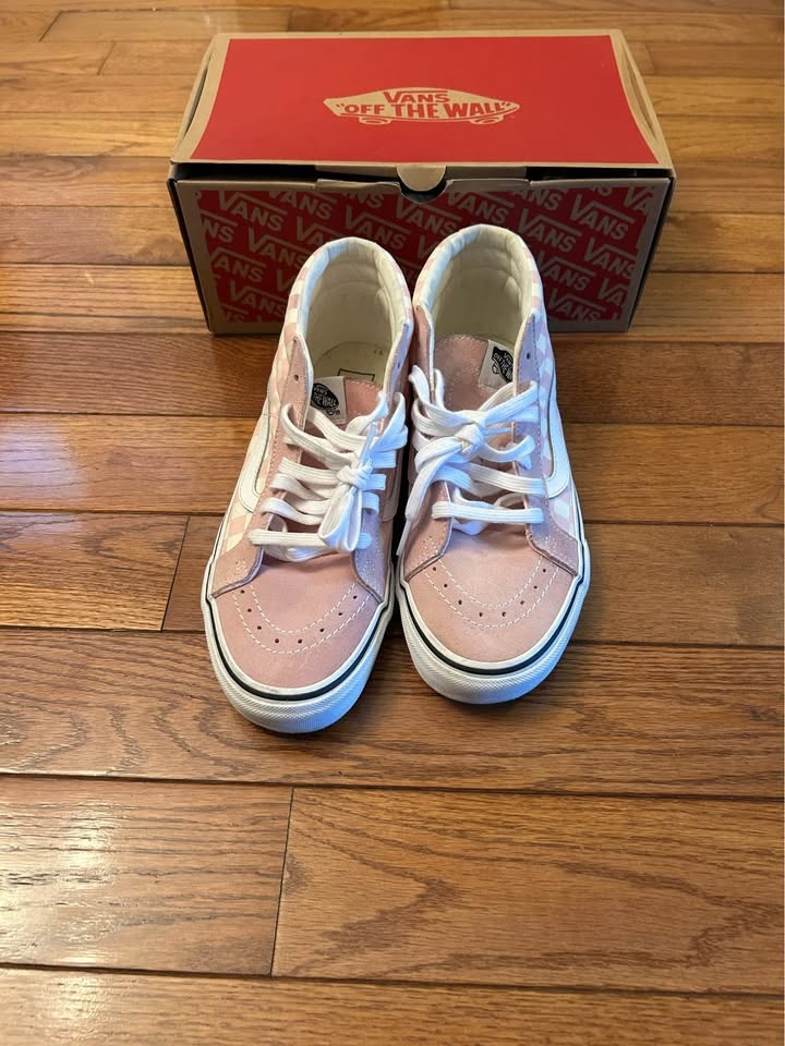 VANS SK8 Reissue White & Pink Shoes Unisex Size 9 - photo 3