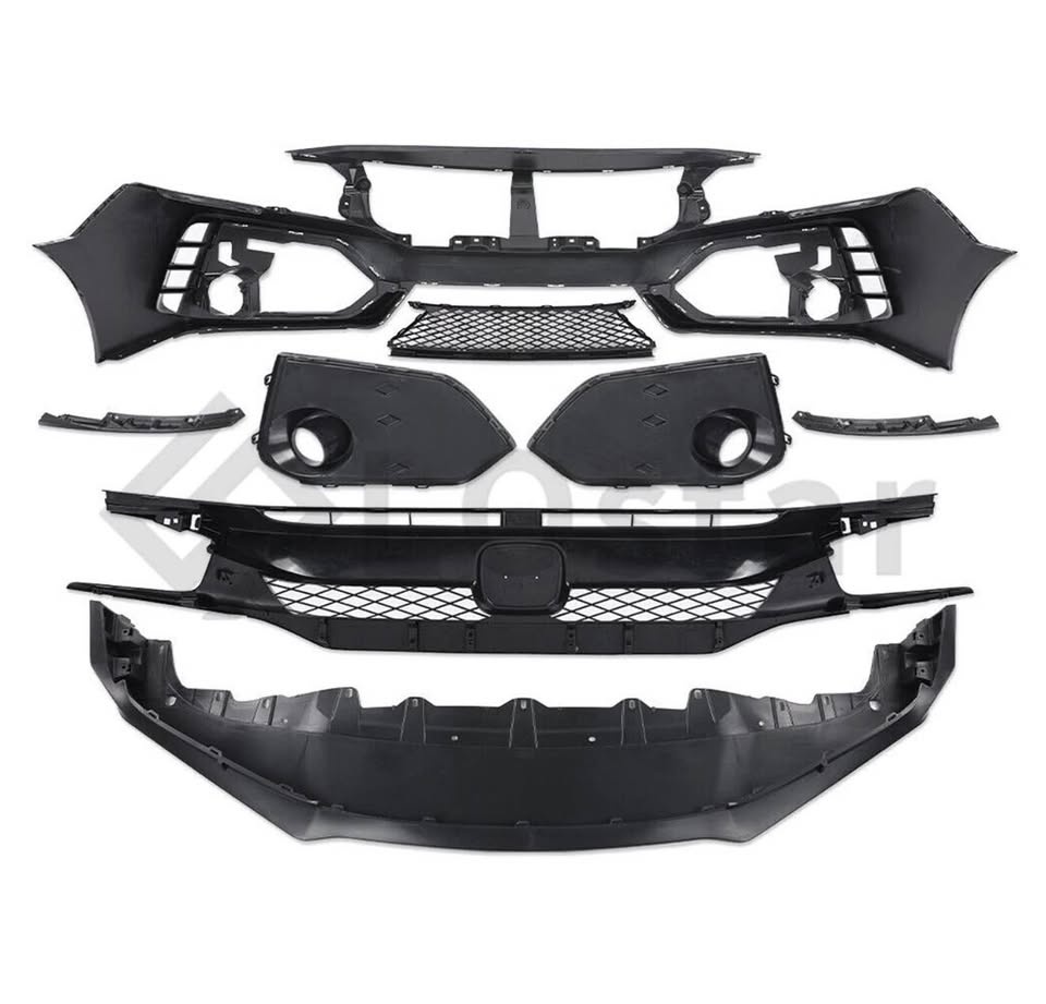Type R Style Front Bumper Kit – 2016–2021 Honda Civic - photo 2