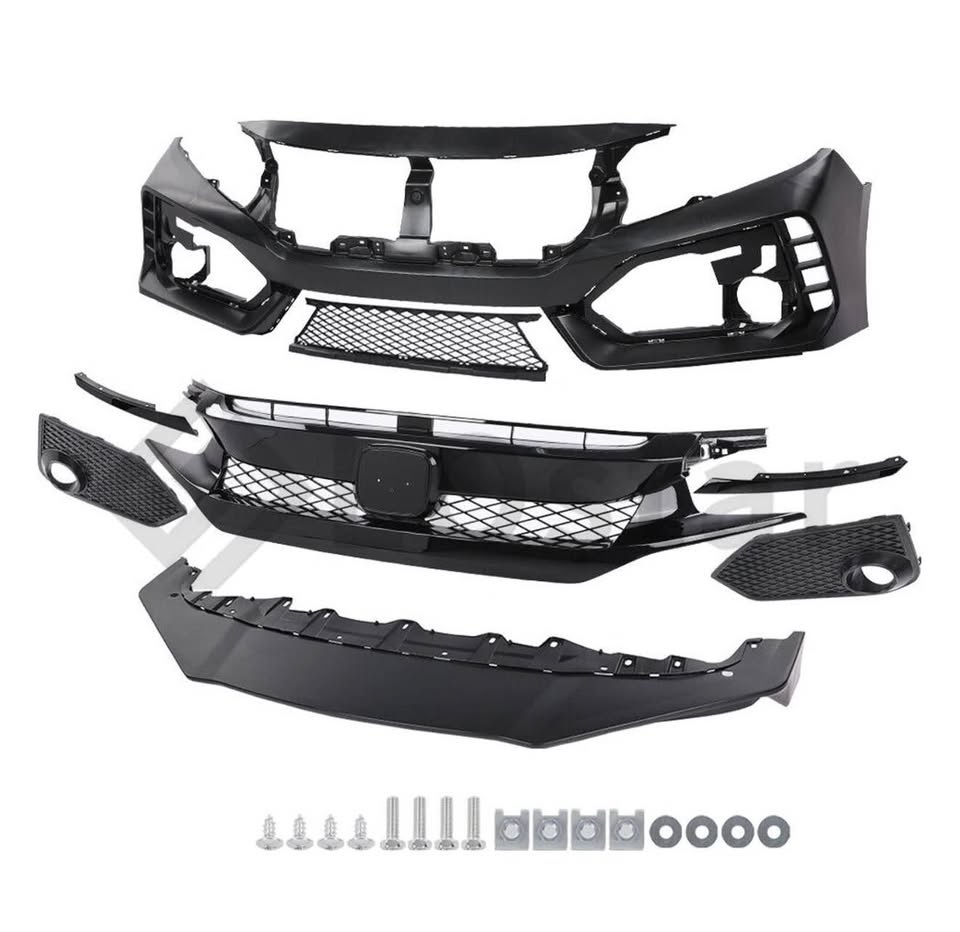 Type R Style Front Bumper Kit – 2016–2021 Honda Civic - photo 3