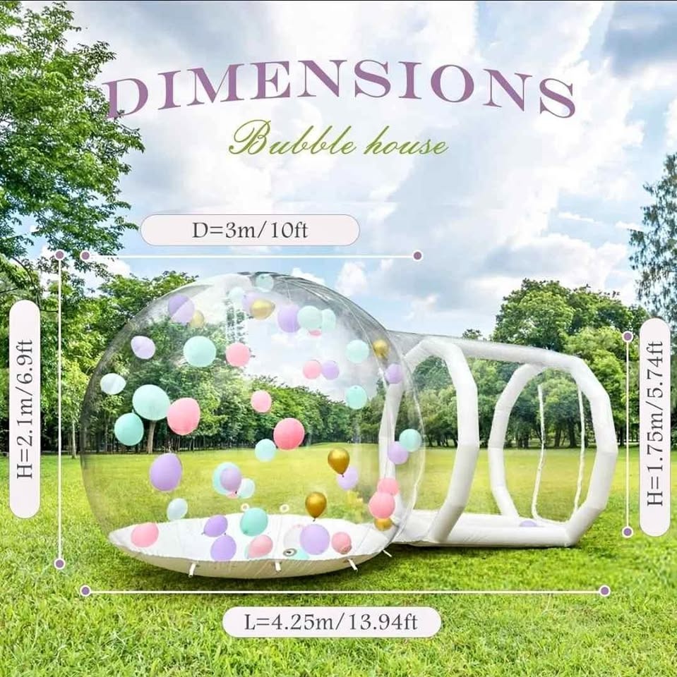 10FT Bubble Balloon House Bubble Tent for Party Balloons Decorat