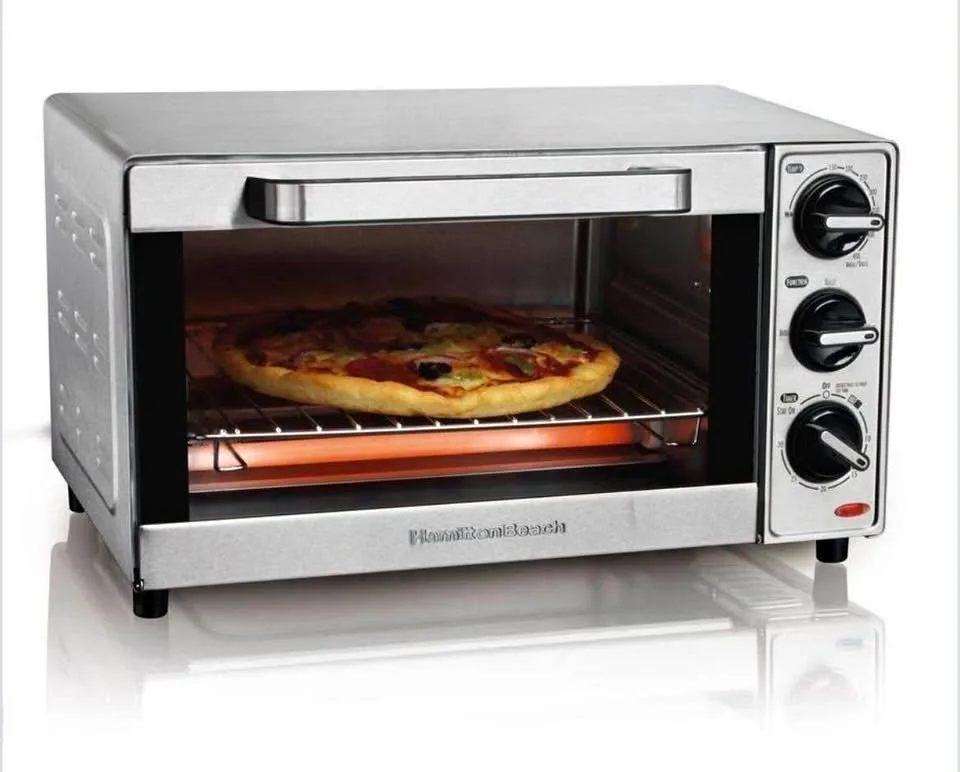 🔥 BRAND NEW Hamilton Beach Toaster Oven & Pizza Maker thumbnail