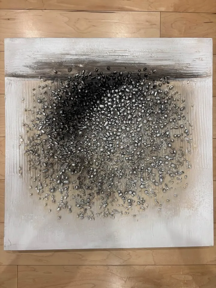 3D Metallic Canvas + Crystal Starburst Wall Accents (Set) image indicator(2)