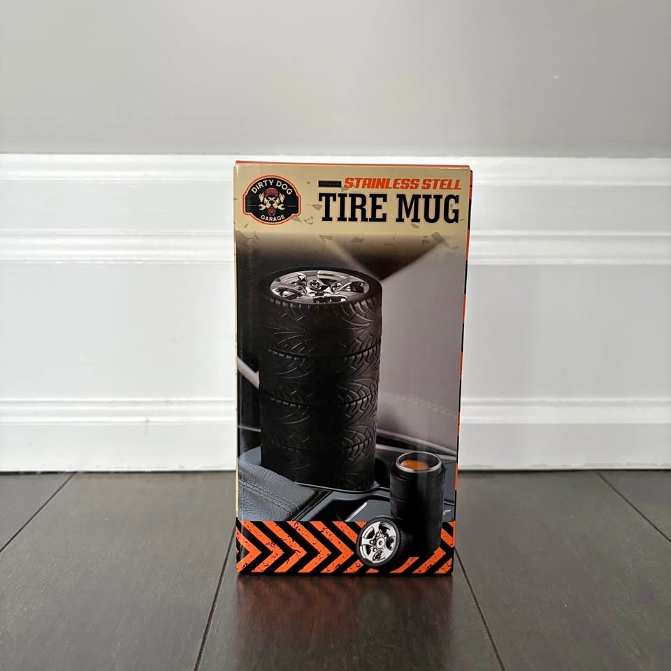 BRAND NEW Stacked Tire Travel Mug