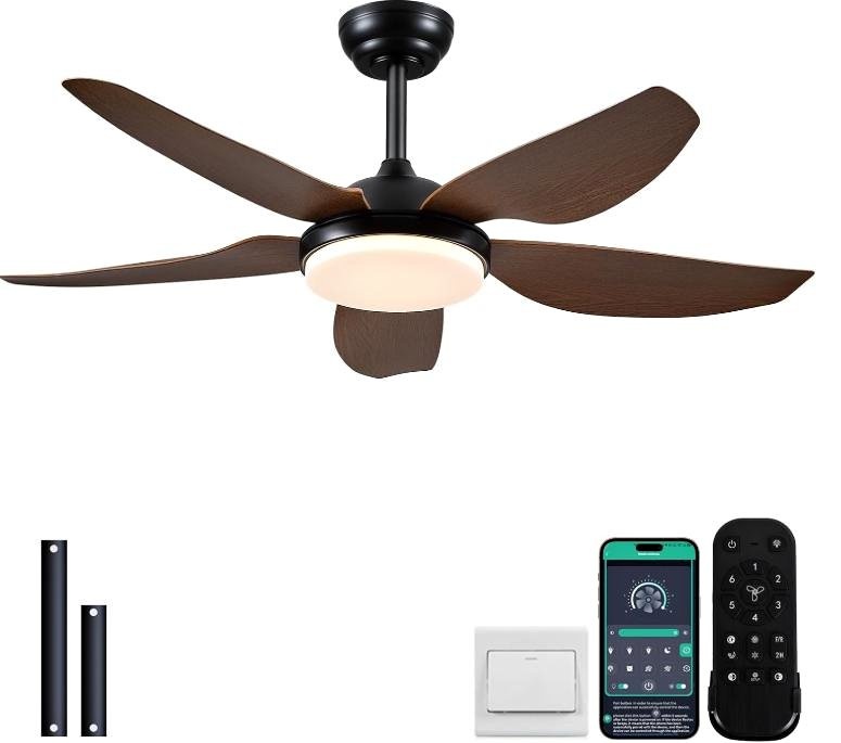 Modern Ceiling Fan with Lights & Remote