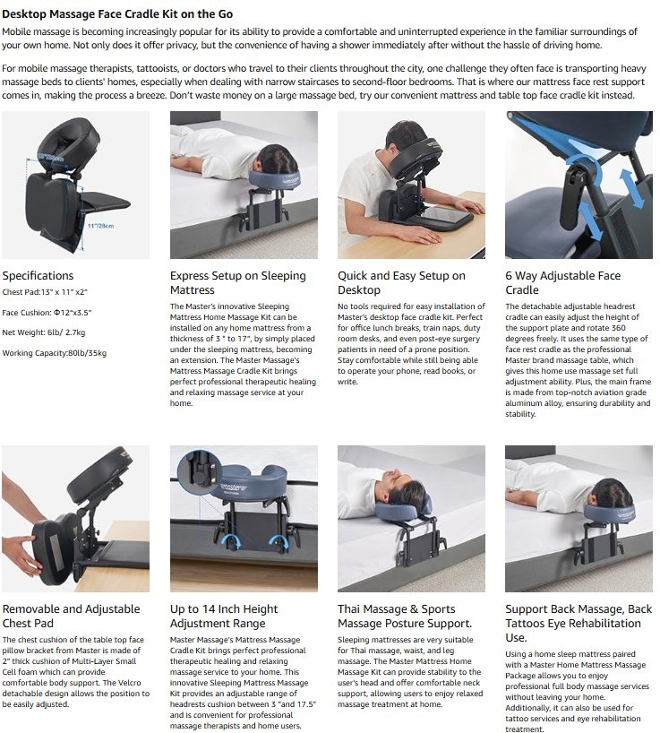 Face Down Massage Kit for Desk and Table (New) - photo 4