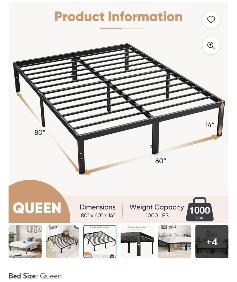 Bed Frame Queen size - photo 2