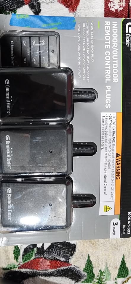Commercial Electric Remote Control Plugs 3 Pack - photo 2