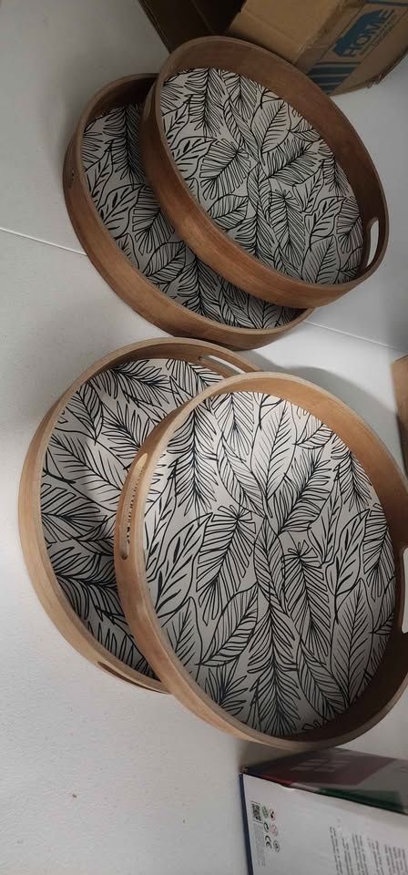 WOOD TRAY 4 PACK - photo 2