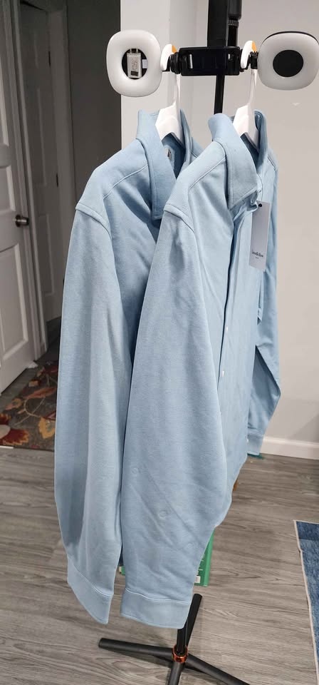 2 LONG SLEEVE SIZE SMALL GOODFELLOW BUTTON DOWN SKY BLUE - photo 3