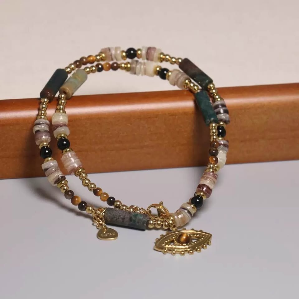 Tiger’s Eye Beaded Necklace for Women - photo 3