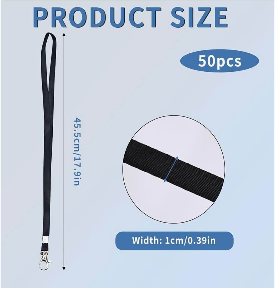 Lanyards, 50 Pack Neck Strap Lanyard with Swivel Hooks... - photo 2