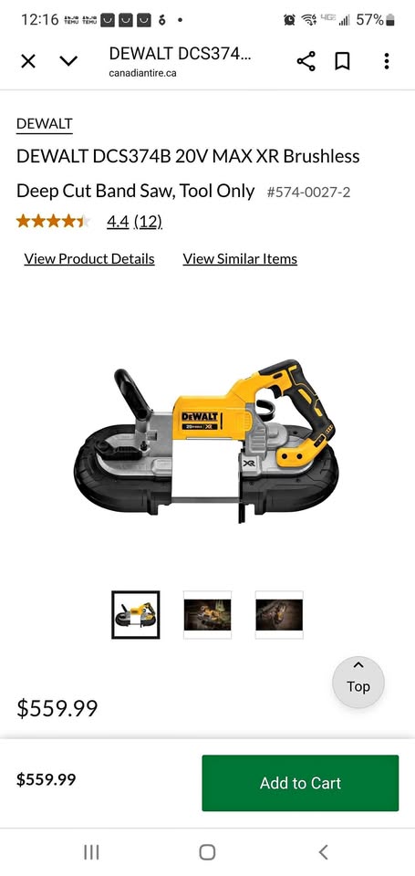 DEWALT 20V MAX* Portable Band Saw, Deep Cut, Tool Only