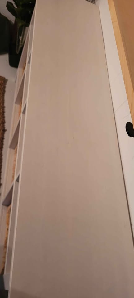 Rustic real wood shelving unit with baskets - photo 2